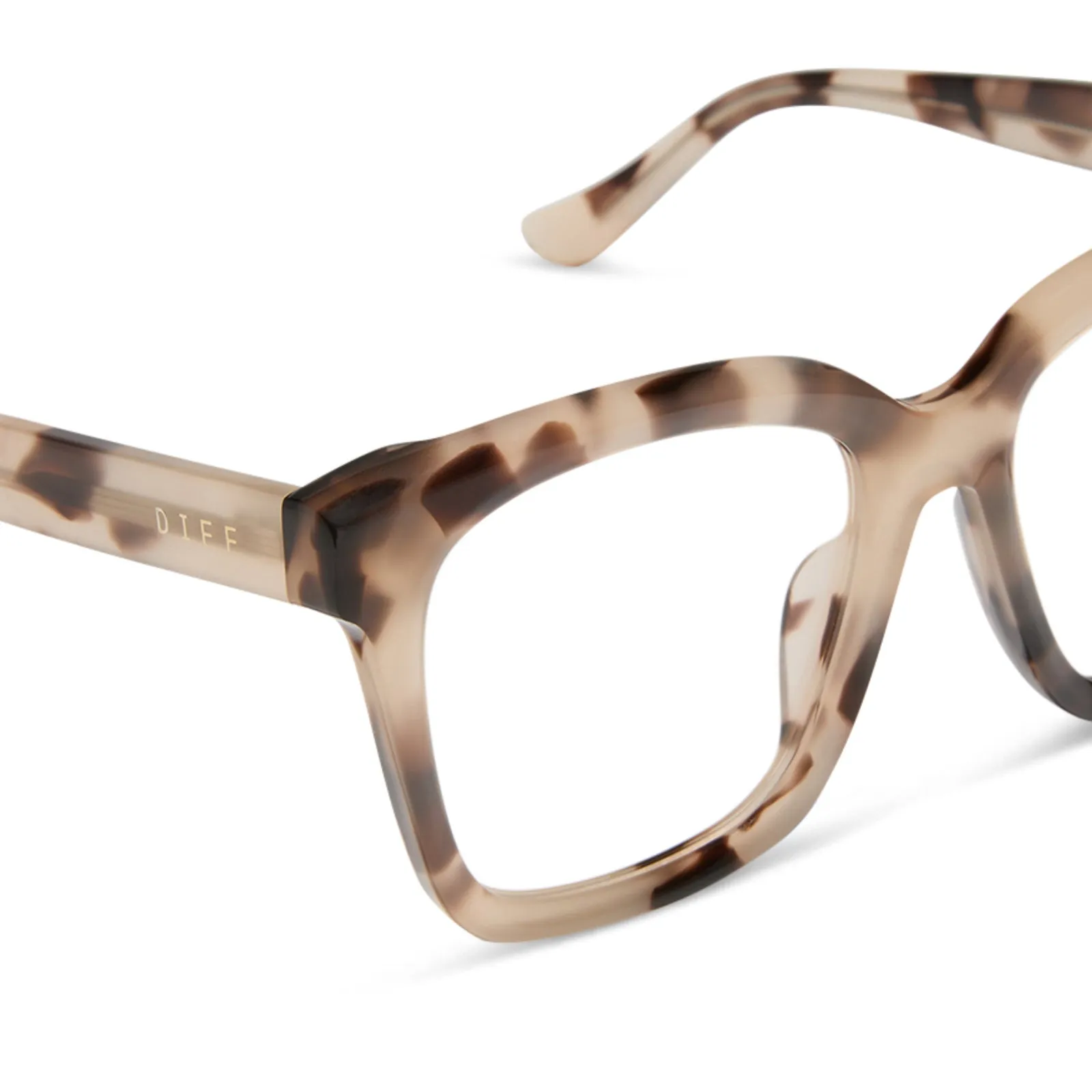 MEREDITH - CREAM TORTOISE + GLASSES sold by Diff Eyewear product image thumbnail 4