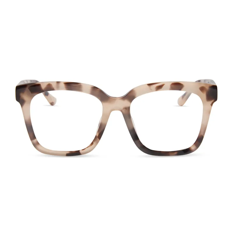 MEREDITH - CREAM TORTOISE + GLASSES made by Diff Eyewear