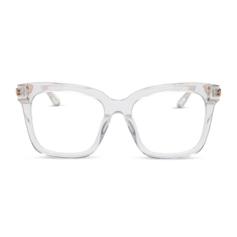 BELLA - CLEAR CRYSTAL + GOLD + GLASSES sold by Diff Eyewear