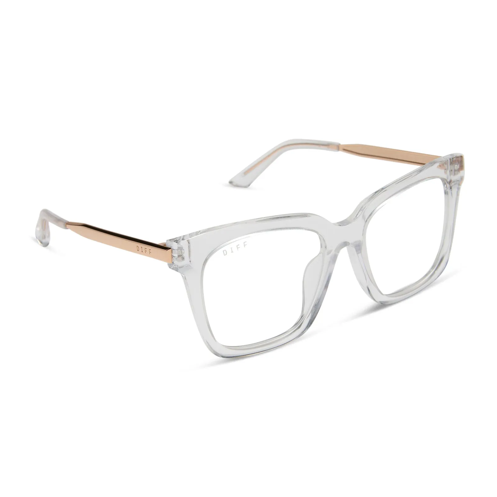 BELLA - CLEAR CRYSTAL + GOLD + GLASSES sold by Diff Eyewear product image thumbnail 2