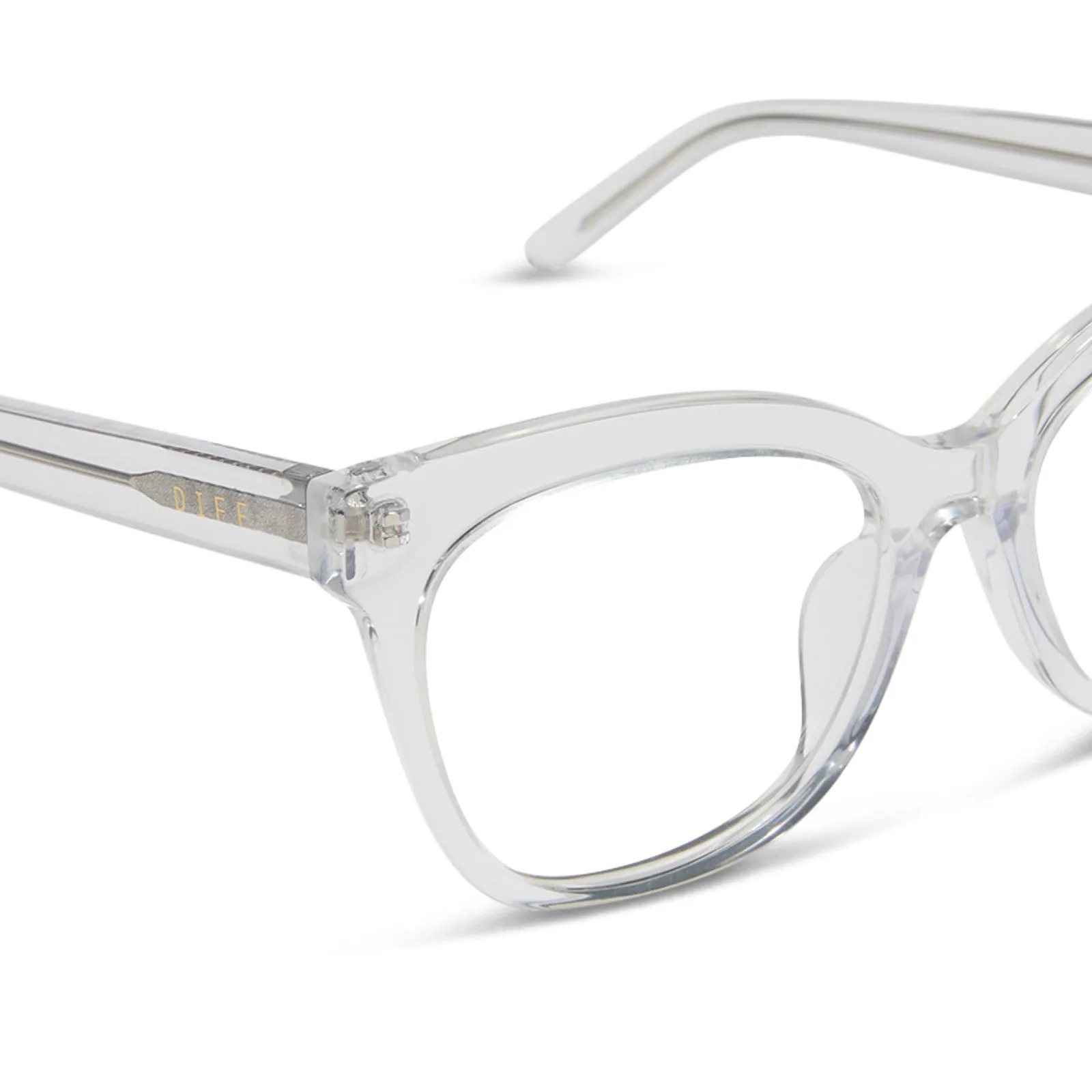 WINSTON - CLEAR CRYSTAL + GLASSES sold by Diff Eyewear product image thumbnail 4