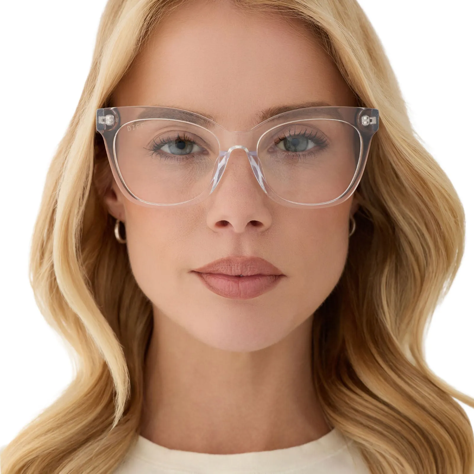 WINSTON - CLEAR CRYSTAL + GLASSES sold by Diff Eyewear product image thumbnail 5