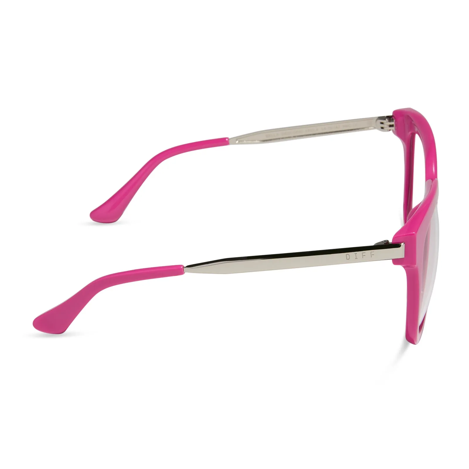 BELLA - BRIGHT PINK + BLUE LIGHT GLASSES sold by Diff Eyewear product image thumbnail 3
