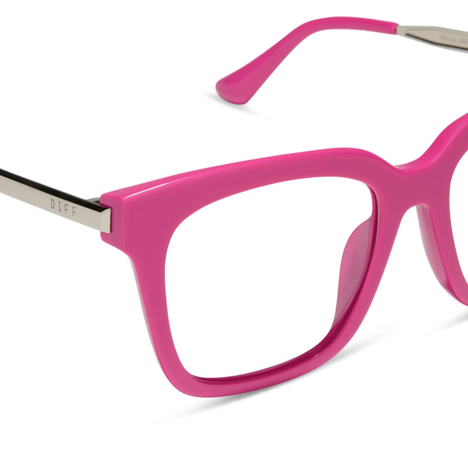 BELLA - BRIGHT PINK + BLUE LIGHT GLASSES sold by Diff Eyewear product image thumbnail 4