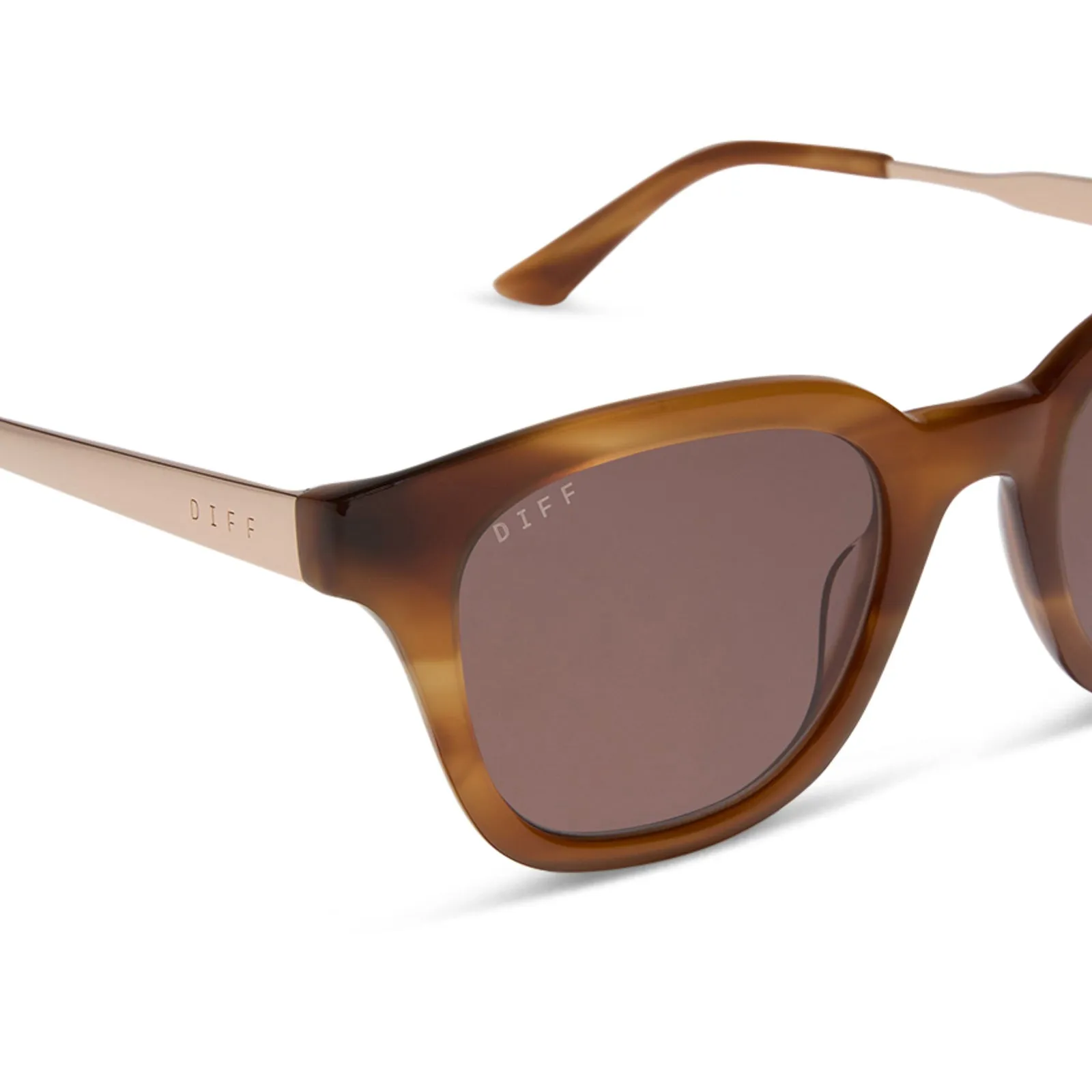 BRIDGET - TAWNY TORTOISE + BROWN SUNGLASSES sold by Diff Eyewear product image thumbnail 4