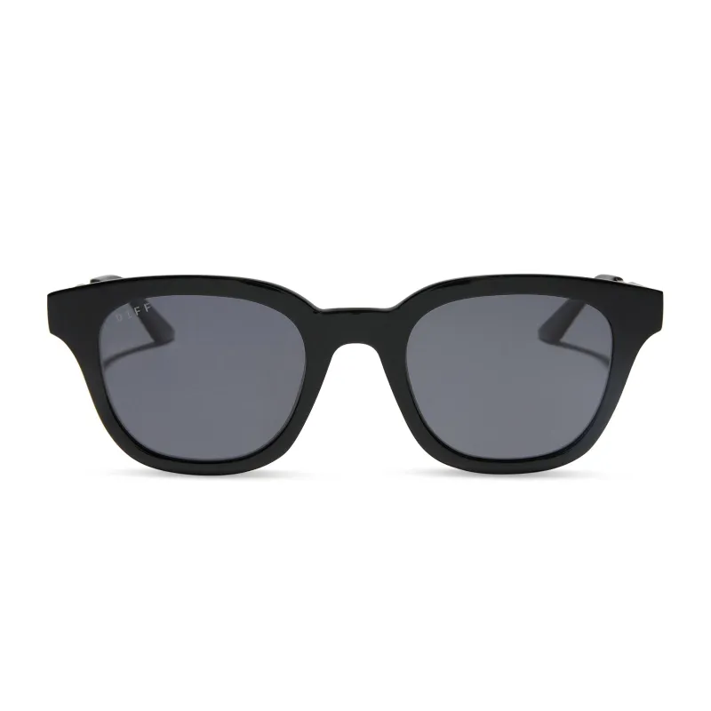 BRIDGET - BLACK + GREY + POLARIZED SUNGLASSES sold by Diff Eyewear