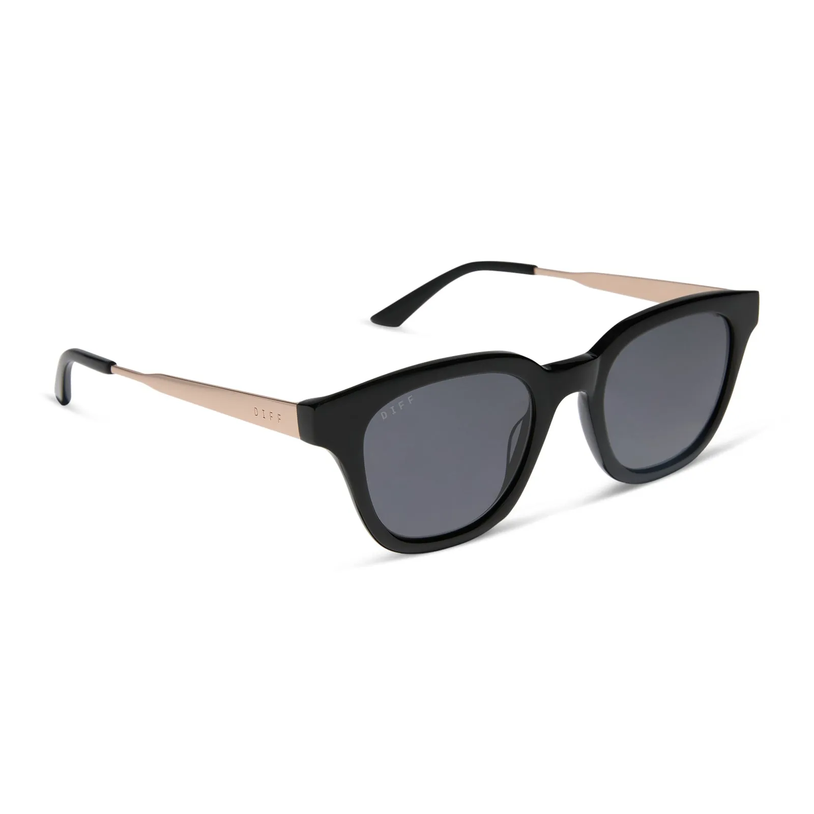 BRIDGET - BLACK + GREY + POLARIZED SUNGLASSES sold by Diff Eyewear product image thumbnail 2