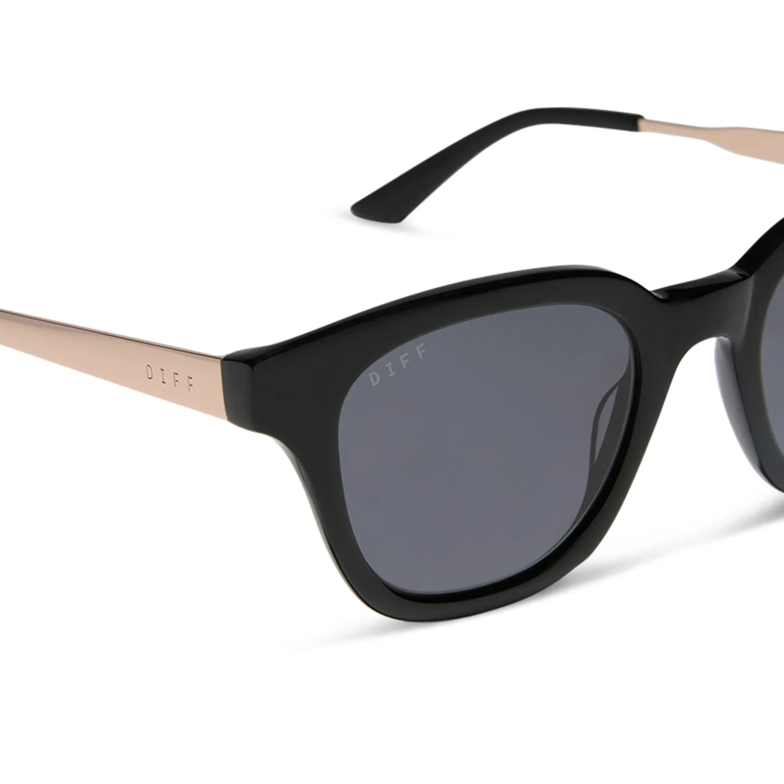 BRIDGET - BLACK + GREY + POLARIZED SUNGLASSES sold by Diff Eyewear product image thumbnail 4