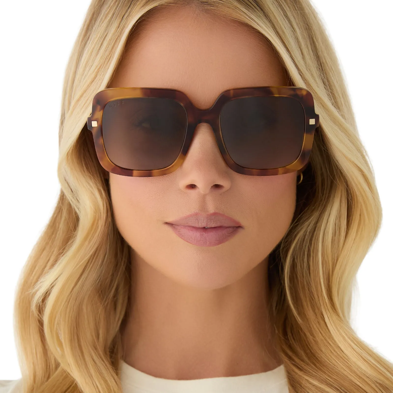 SANDRA - BROWN FLEUR + BROWN GRADIENT + POLARIZED SUNGLASSES sold by Diff Eyewear product image thumbnail 5