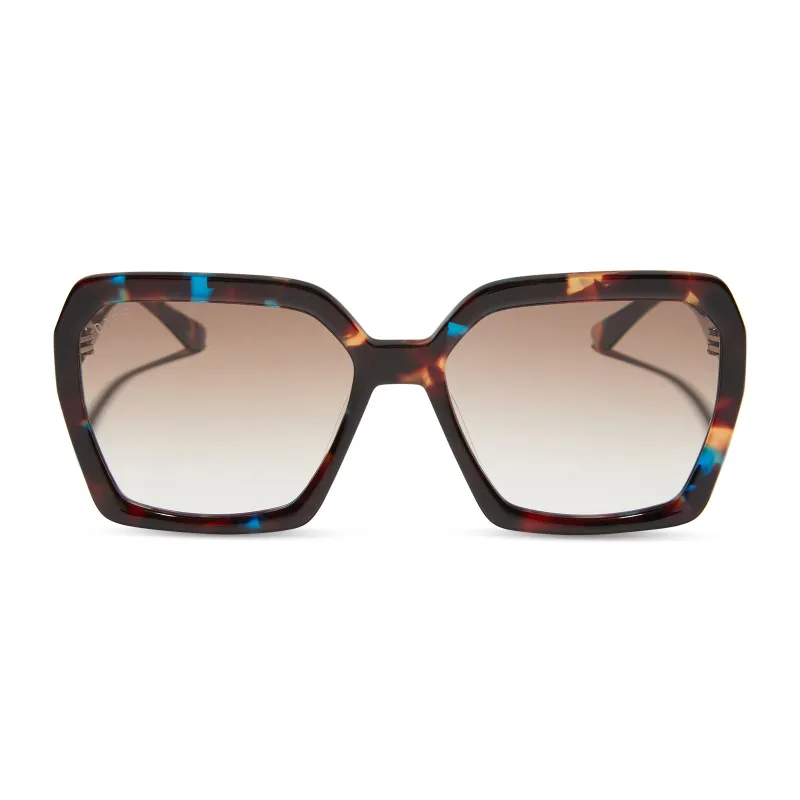 SLOANE - CONFETTI TORTOISE + BROWN GRADIENT SUNGLASSES sold by Diff Eyewear