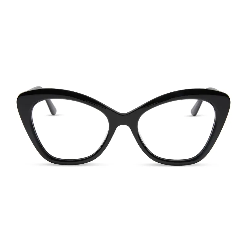 BETTY - BLACK + GLASSES sold by Diff Eyewear