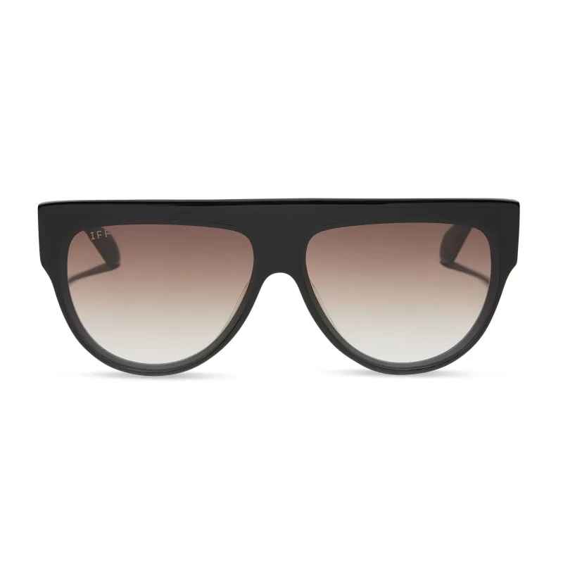 GEORGIE - BLACK + BROWN GRADIENT SUNGLASSES sold by Diff Eyewear
