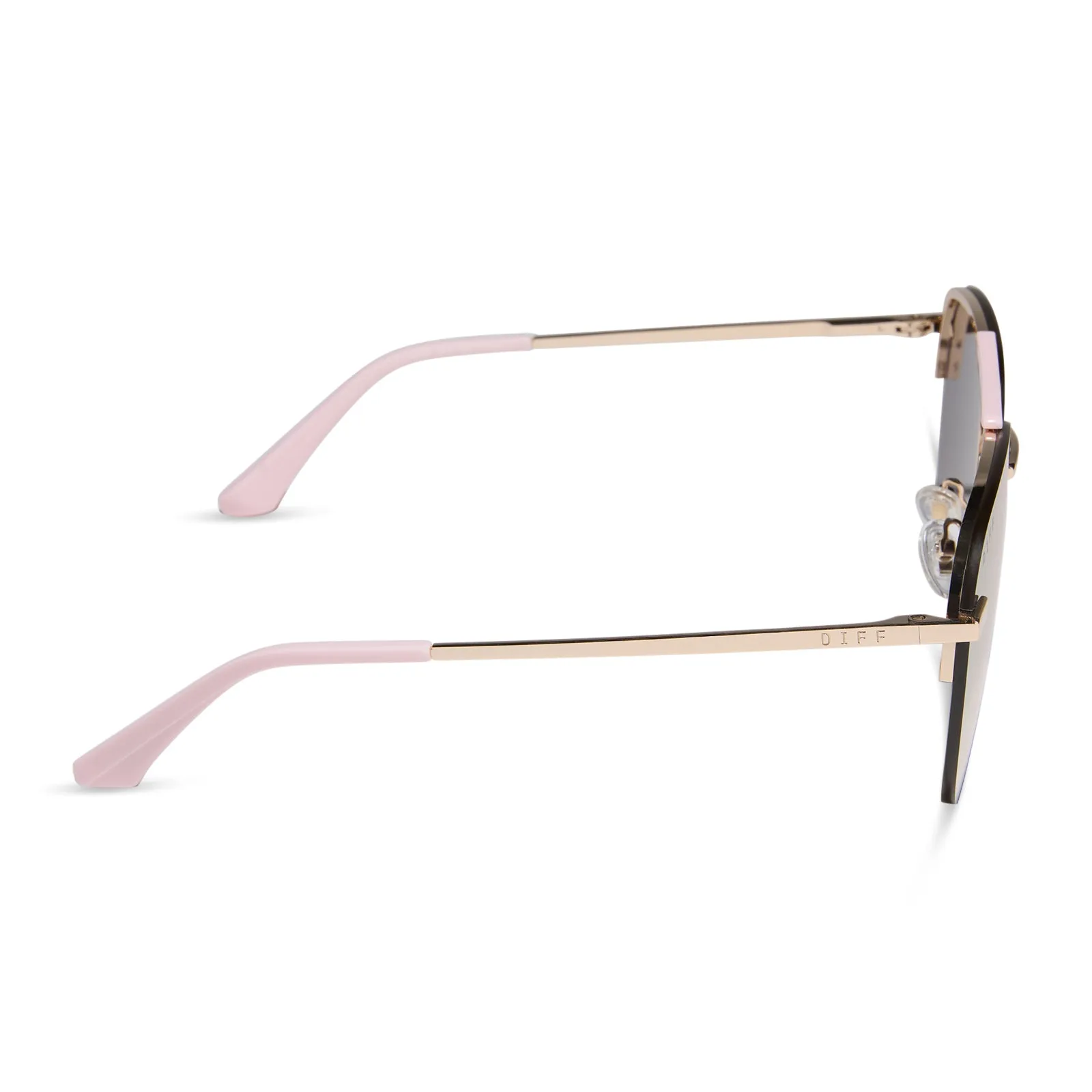 TAHOE - GOLD POWDER PINK + TAUPE MIRROR SUNGLASSES sold by Diff Eyewear product image thumbnail 3