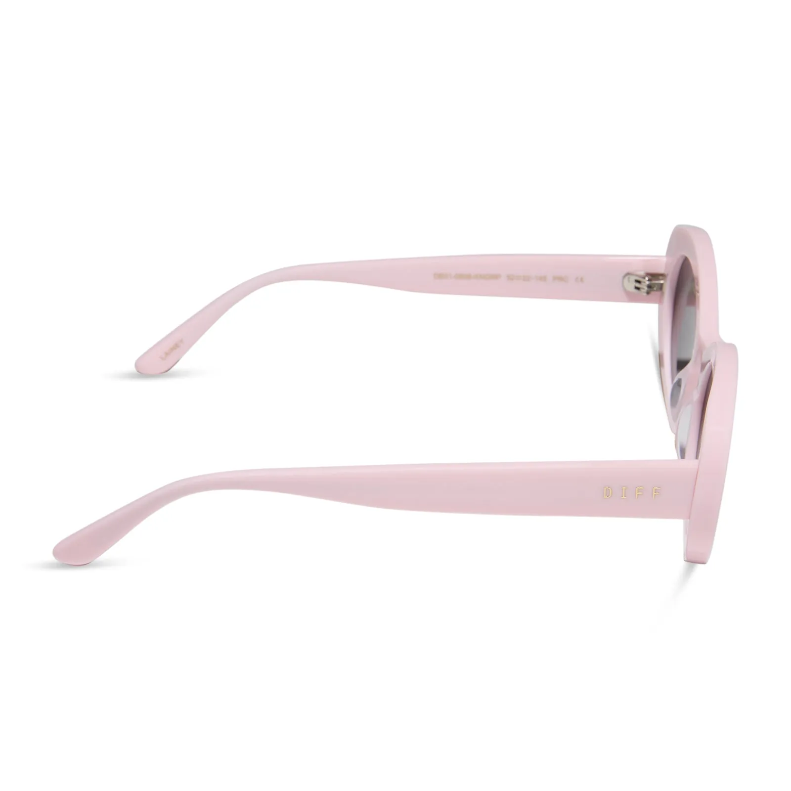 LAINEY - POWDER PINK + GREY + POLARIZED SUNGLASSES sold by Diff Eyewear product image thumbnail 3