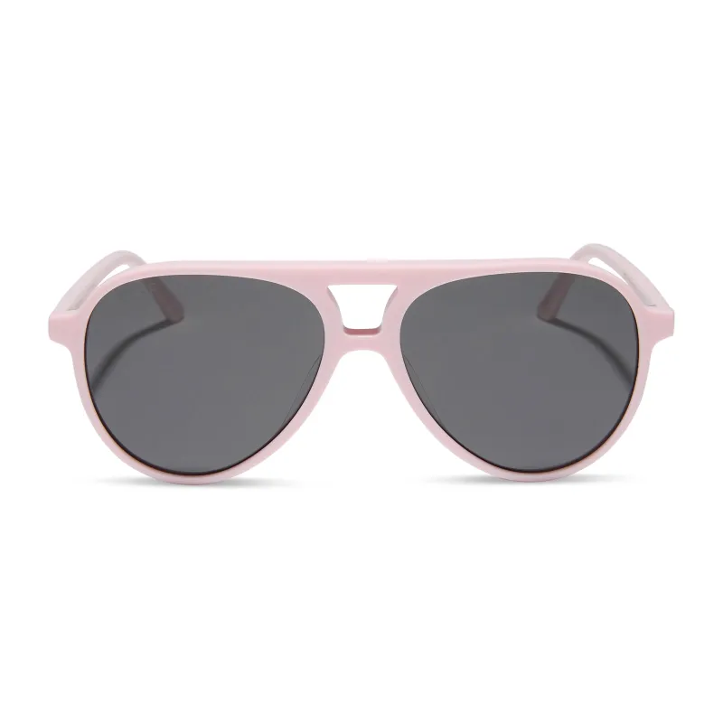 TOSCA II - POWDER PINK + GREY SUNGLASSES made by Diff Eyewear