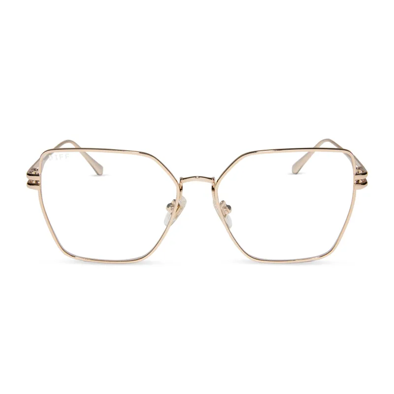 BONNIE - GOLD + BLUE LIGHT TECHNOLOGY GLASSES made by Diff Eyewear