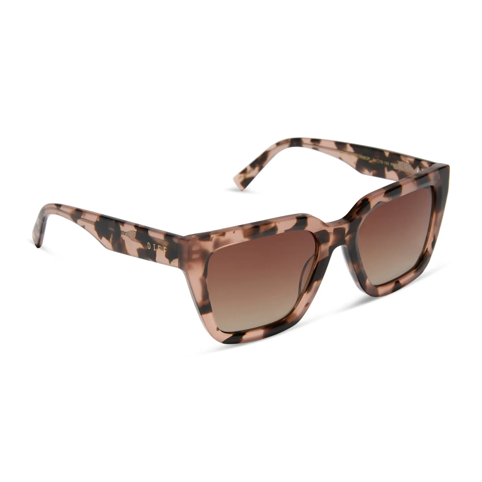 AMARA - HIMALAYAN TORTOISE + BROWN GRADIENT + POLARIZED SUNGLASSES sold by Diff Eyewear product image thumbnail 2