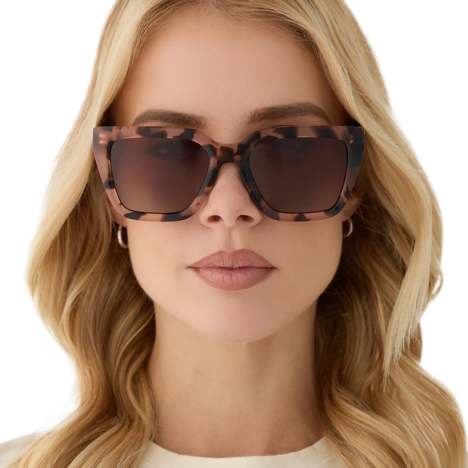 AMARA - HIMALAYAN TORTOISE + BROWN GRADIENT + POLARIZED SUNGLASSES sold by Diff Eyewear product image thumbnail 5