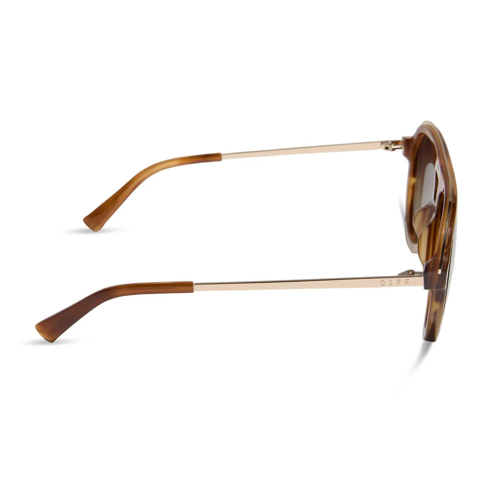 TOSCA III - TAWNY TORTOISE + BROWN GRADIENT + POLARIZED SUNGLASSES sold by Diff Eyewear product image thumbnail 3