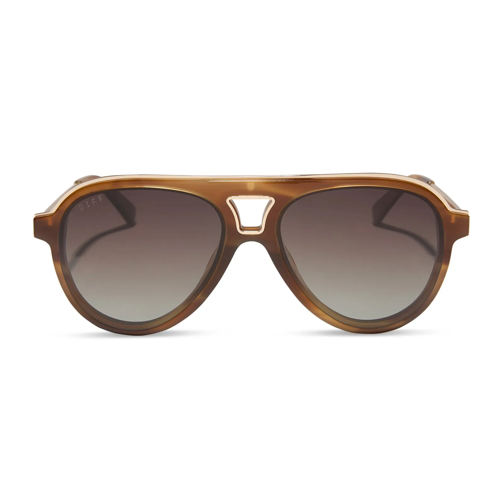 TOSCA III - TAWNY TORTOISE + BROWN GRADIENT + POLARIZED SUNGLASSES sold by Diff Eyewear