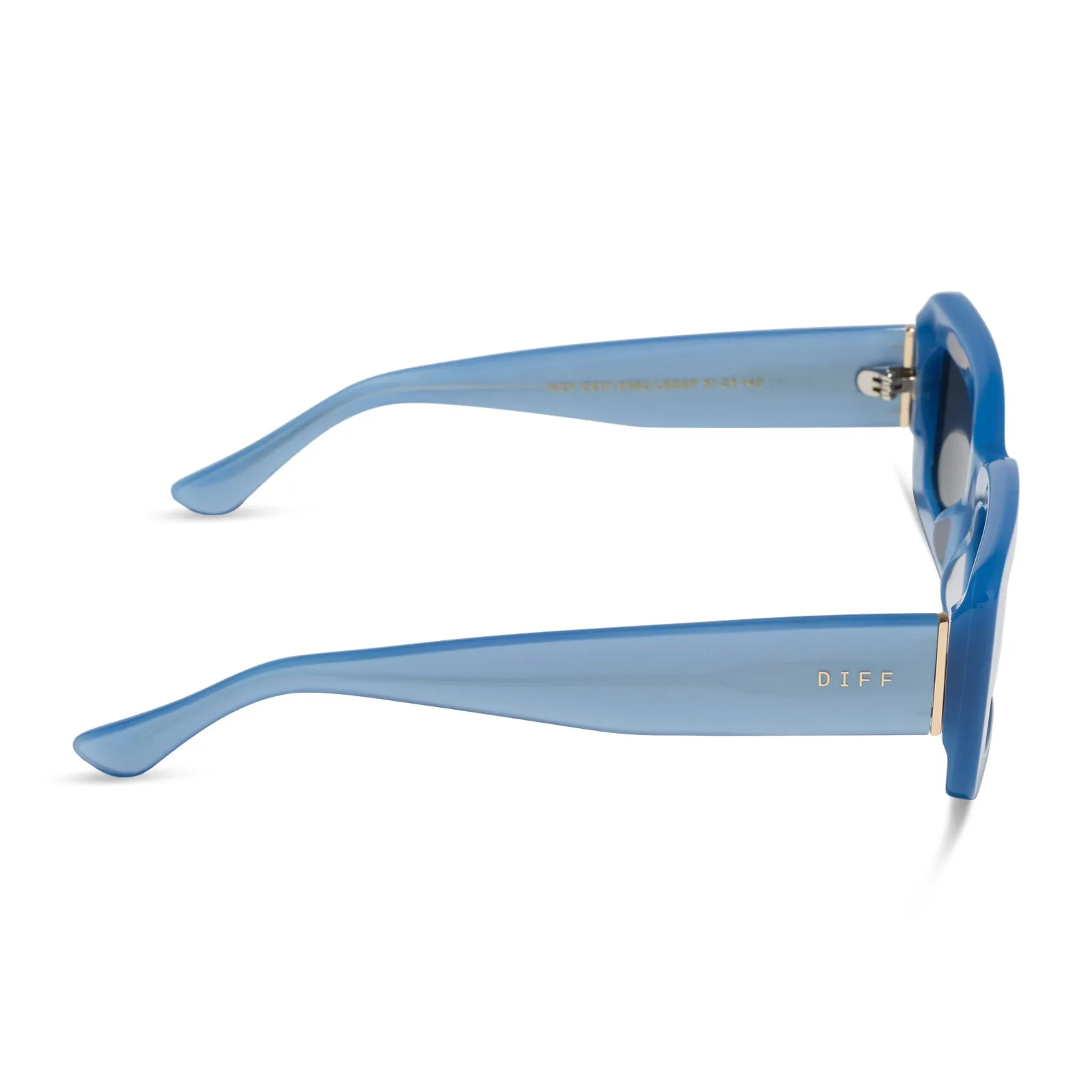 INDY - LIGHT BLUE + GREY + POLARIZED SUNGLASSES sold by Diff Eyewear product image thumbnail 3