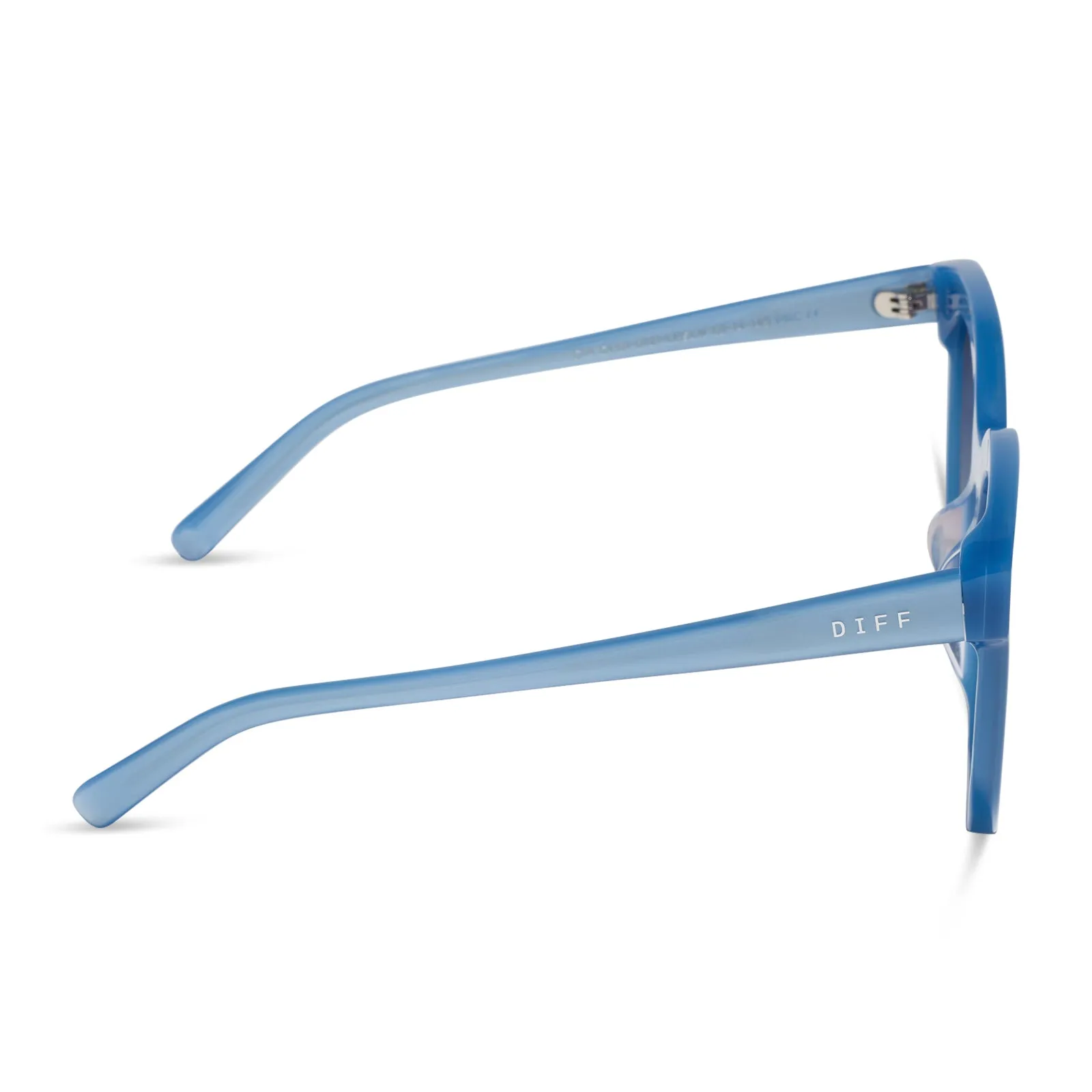 GIA - LIGHT BLUE + SLATE GRADIENT FLASH SUNGLASSES sold by Diff Eyewear product image thumbnail 3