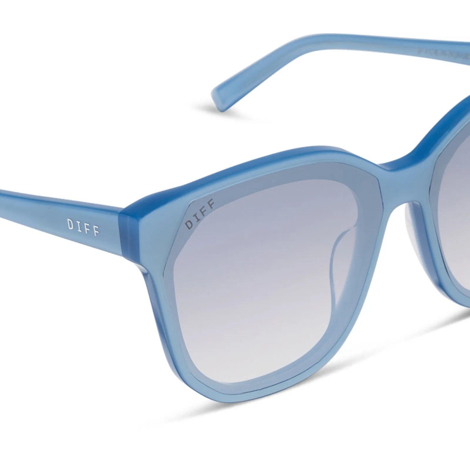 GIA - LIGHT BLUE + SLATE GRADIENT FLASH SUNGLASSES sold by Diff Eyewear product image thumbnail 4