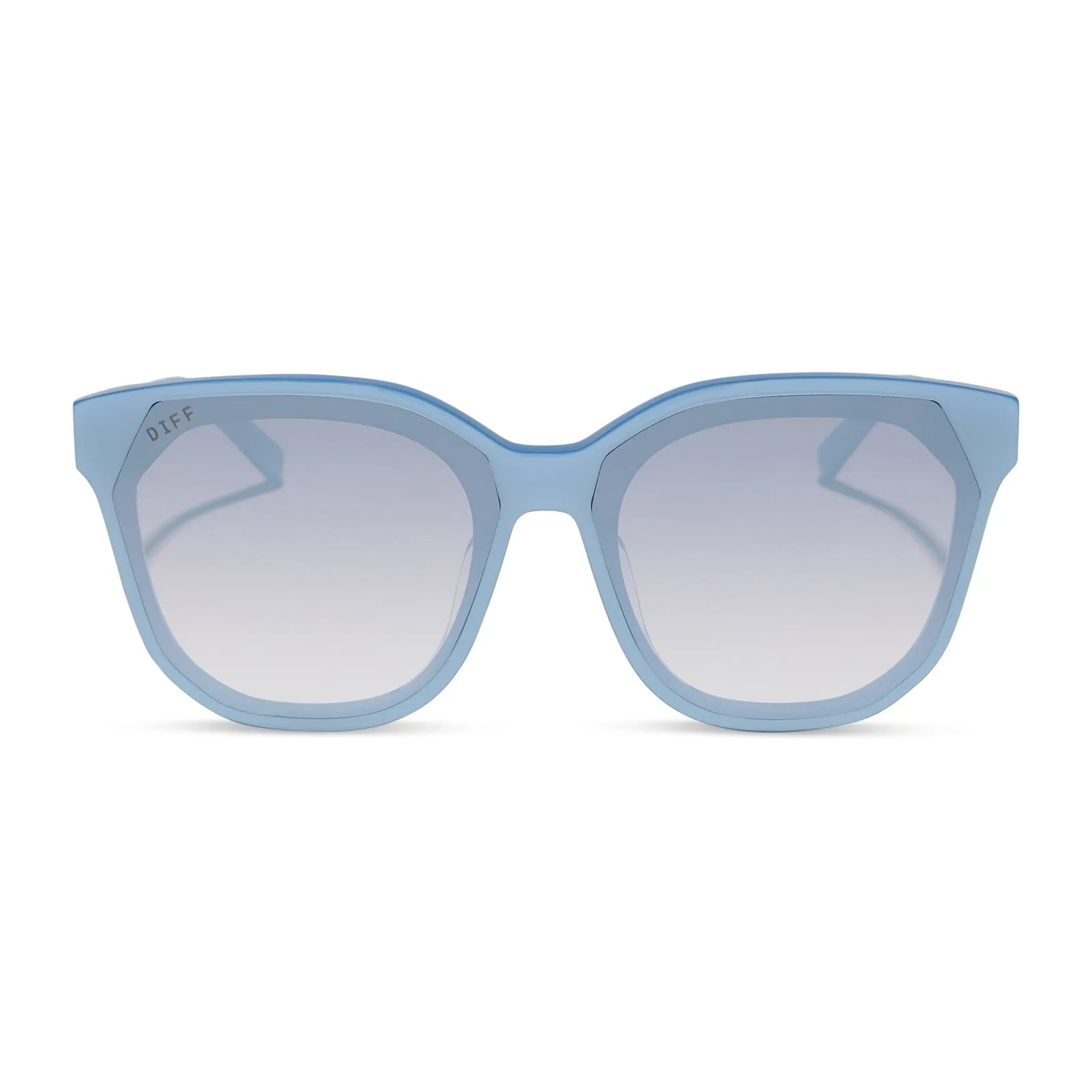 GIA - LIGHT BLUE + SLATE GRADIENT FLASH SUNGLASSES sold by Diff Eyewear