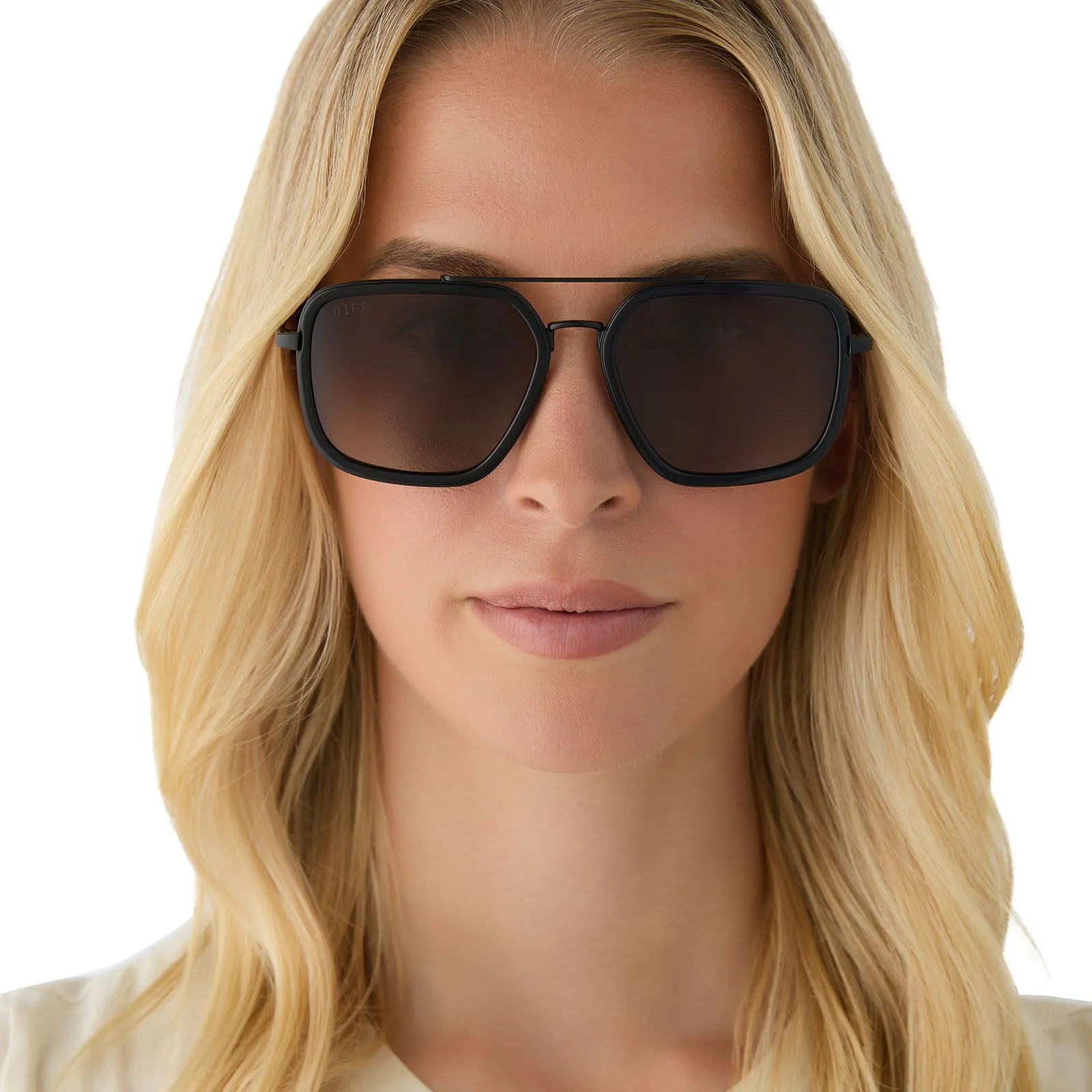 JORDAN - LIGHT BLUE + GREY GRADIENT + POLARIZED SUNGLASSES sold by Diff Eyewear product image thumbnail 5