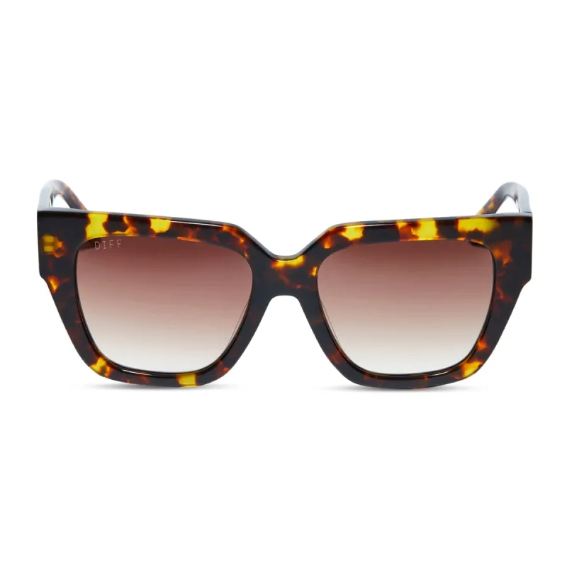 REMI II - AMBER TORTOISE + BROWN GRADIENT SUNGLASSES sold by Diff Eyewear