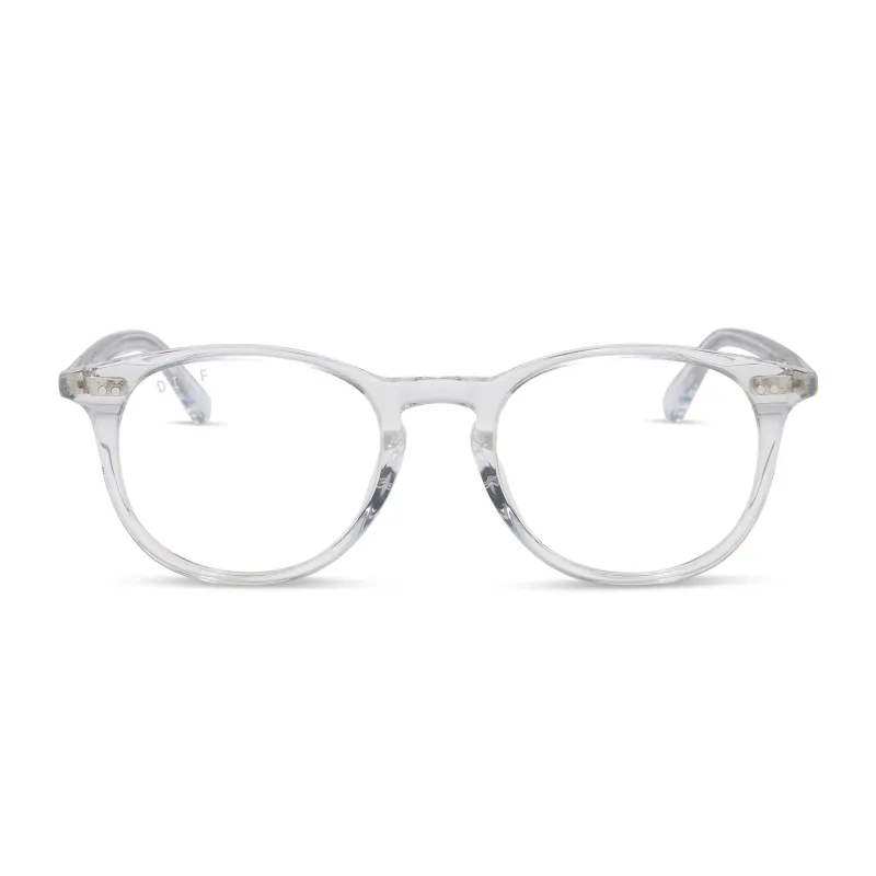 JAXSON - CLEAR CRYSTAL + GLASSES made by Diff Eyewear