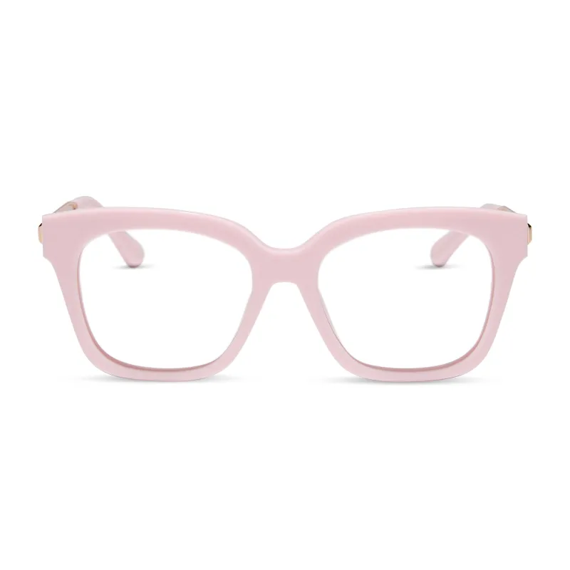 BELLA XS - POWDER PINK + GOLD + GLASSES sold by Diff Eyewear