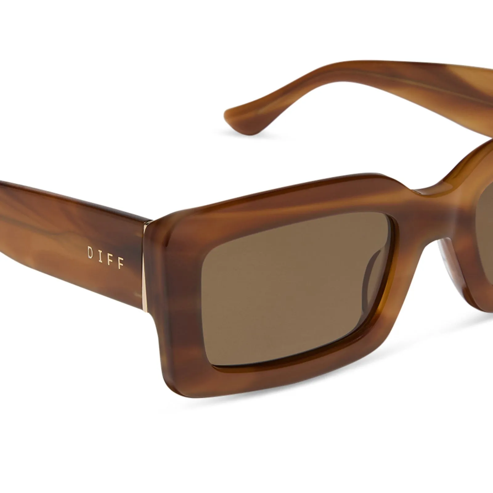INDY - TAWNY TORTOISE + BROWN + POLARIZED SUNGLASSES sold by Diff Eyewear product image thumbnail 4