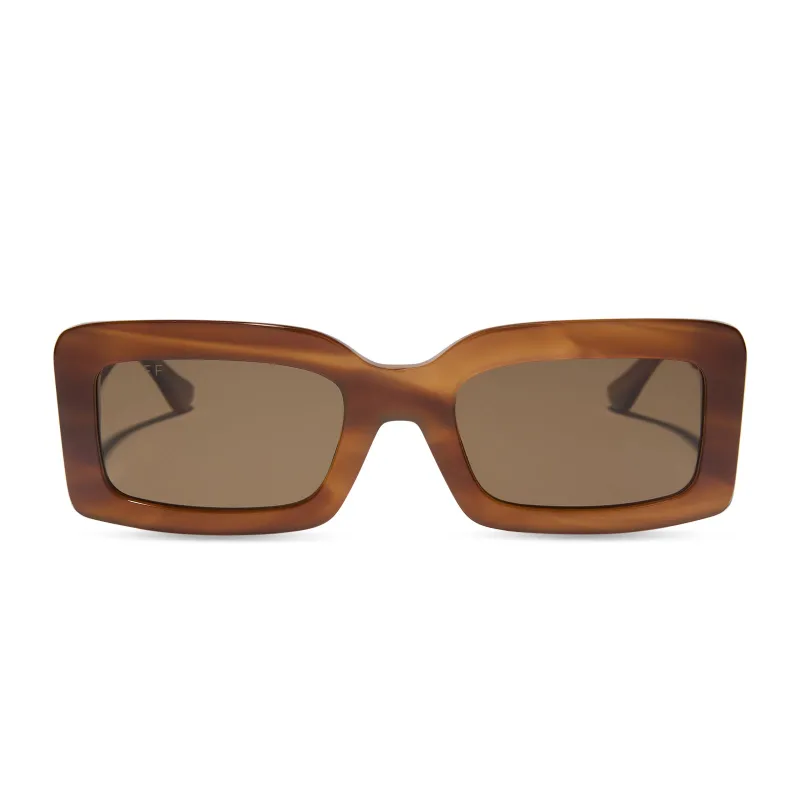 INDY - TAWNY TORTOISE + BROWN + POLARIZED SUNGLASSES sold by Diff Eyewear