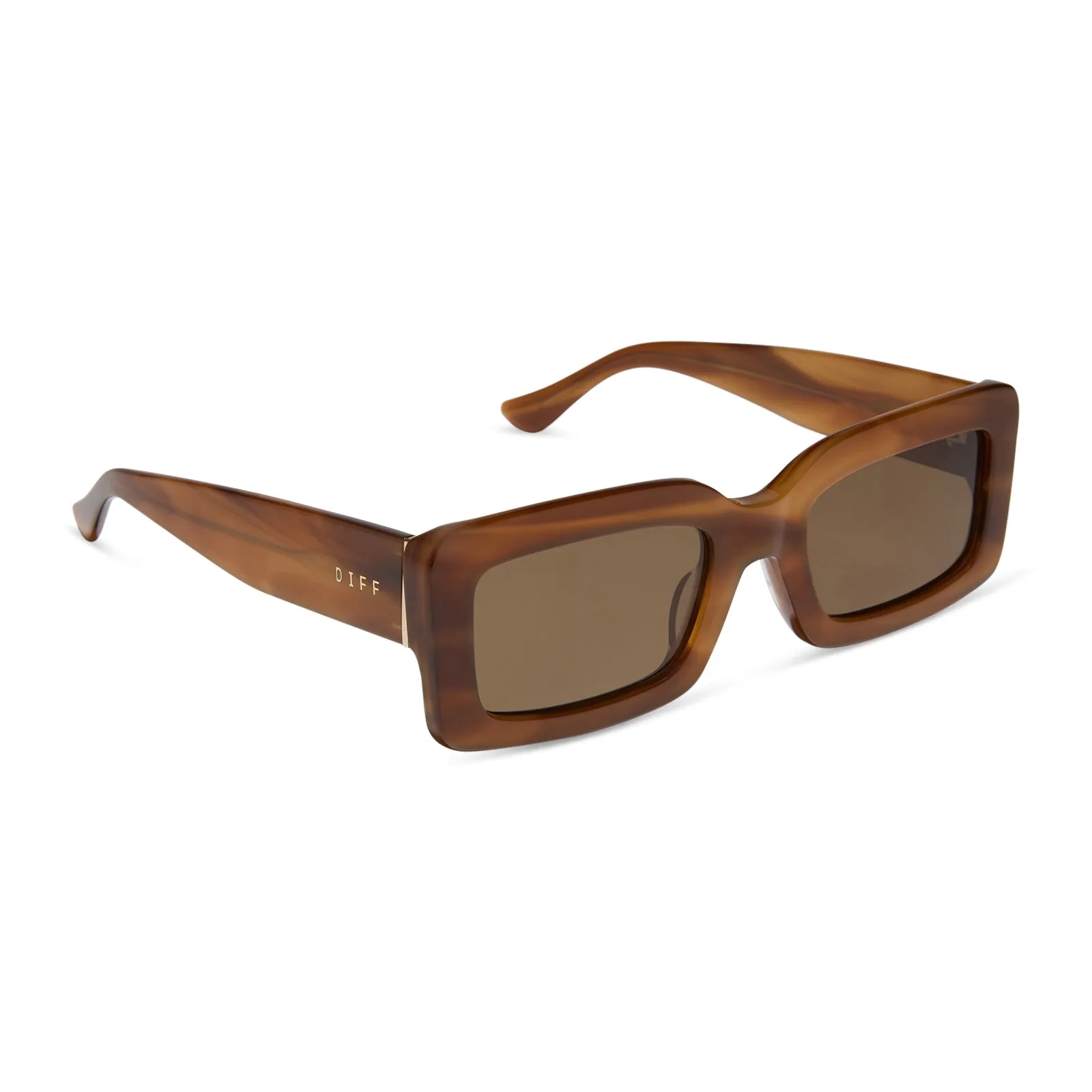 INDY - TAWNY TORTOISE + BROWN + POLARIZED SUNGLASSES sold by Diff Eyewear product image thumbnail 2