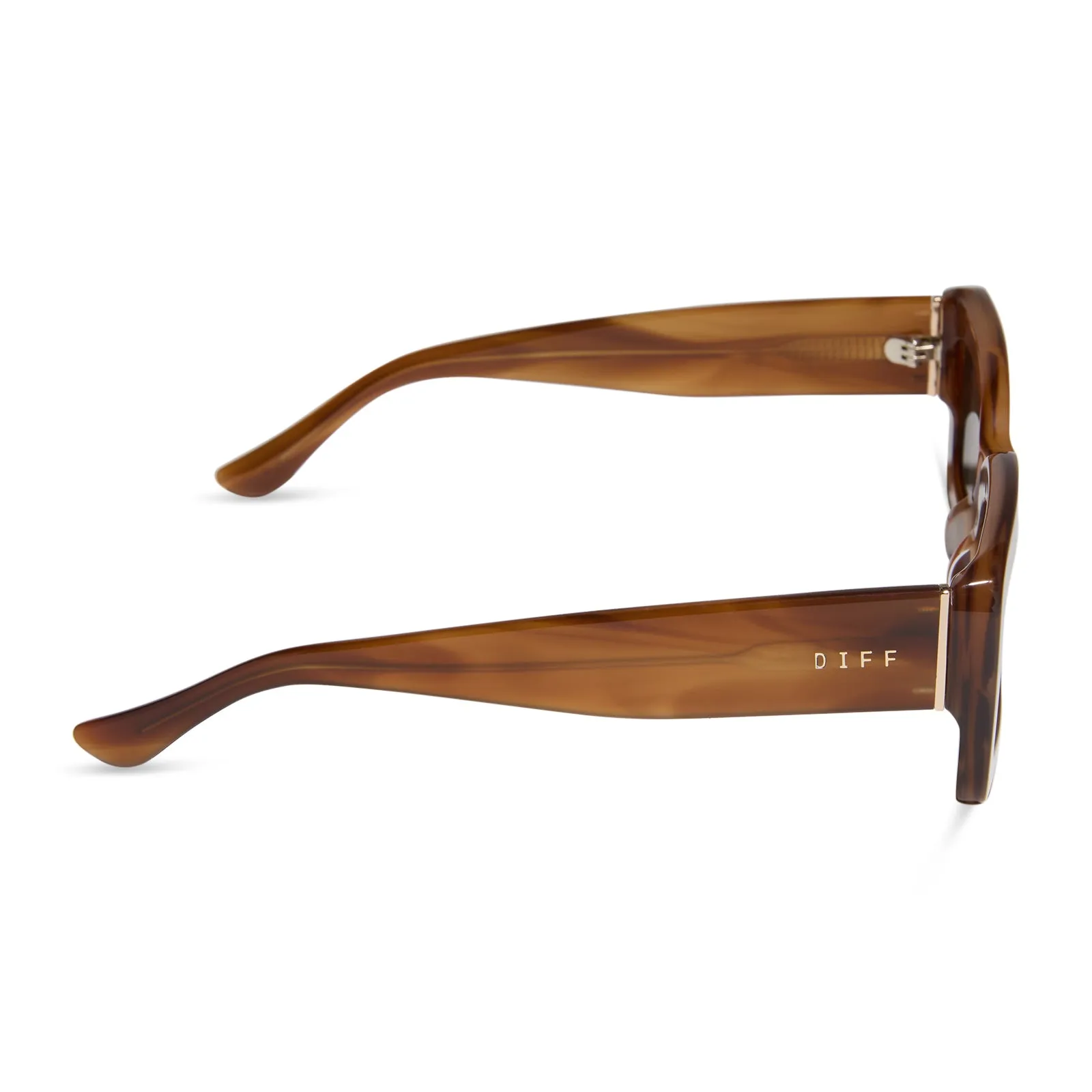INDY - TAWNY TORTOISE + BROWN + POLARIZED SUNGLASSES sold by Diff Eyewear product image thumbnail 3