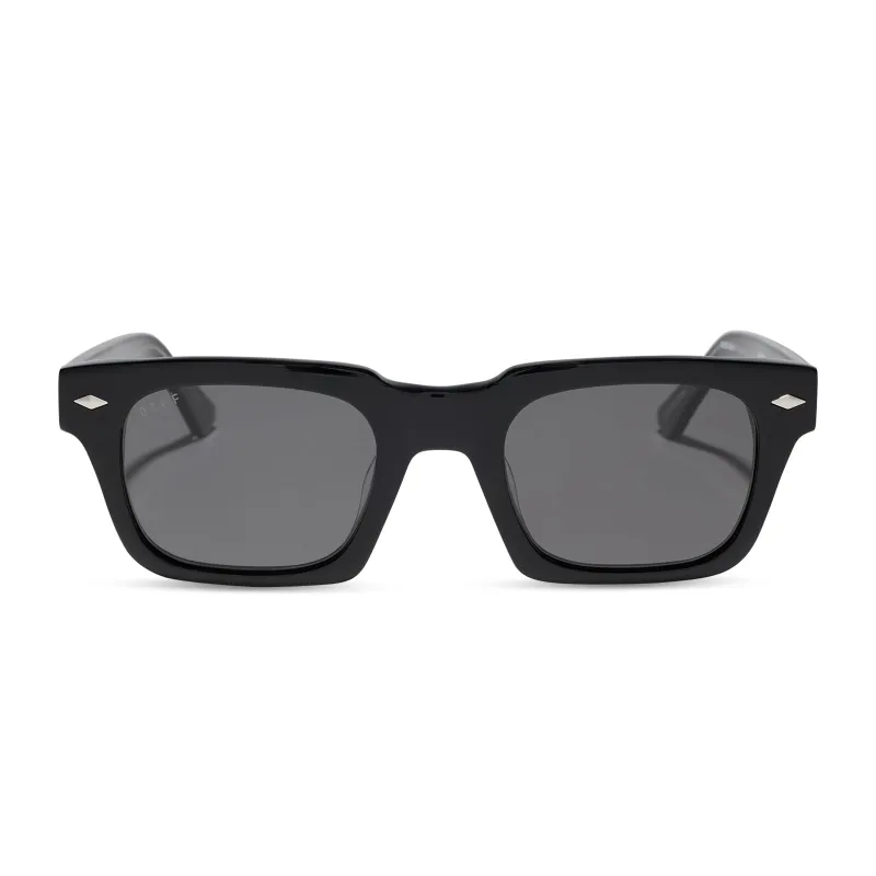 KAYCE DUTTON - CLASSIC BLACK + GREY + POLARIZED SUNGLASSES sold by Diff Eyewear