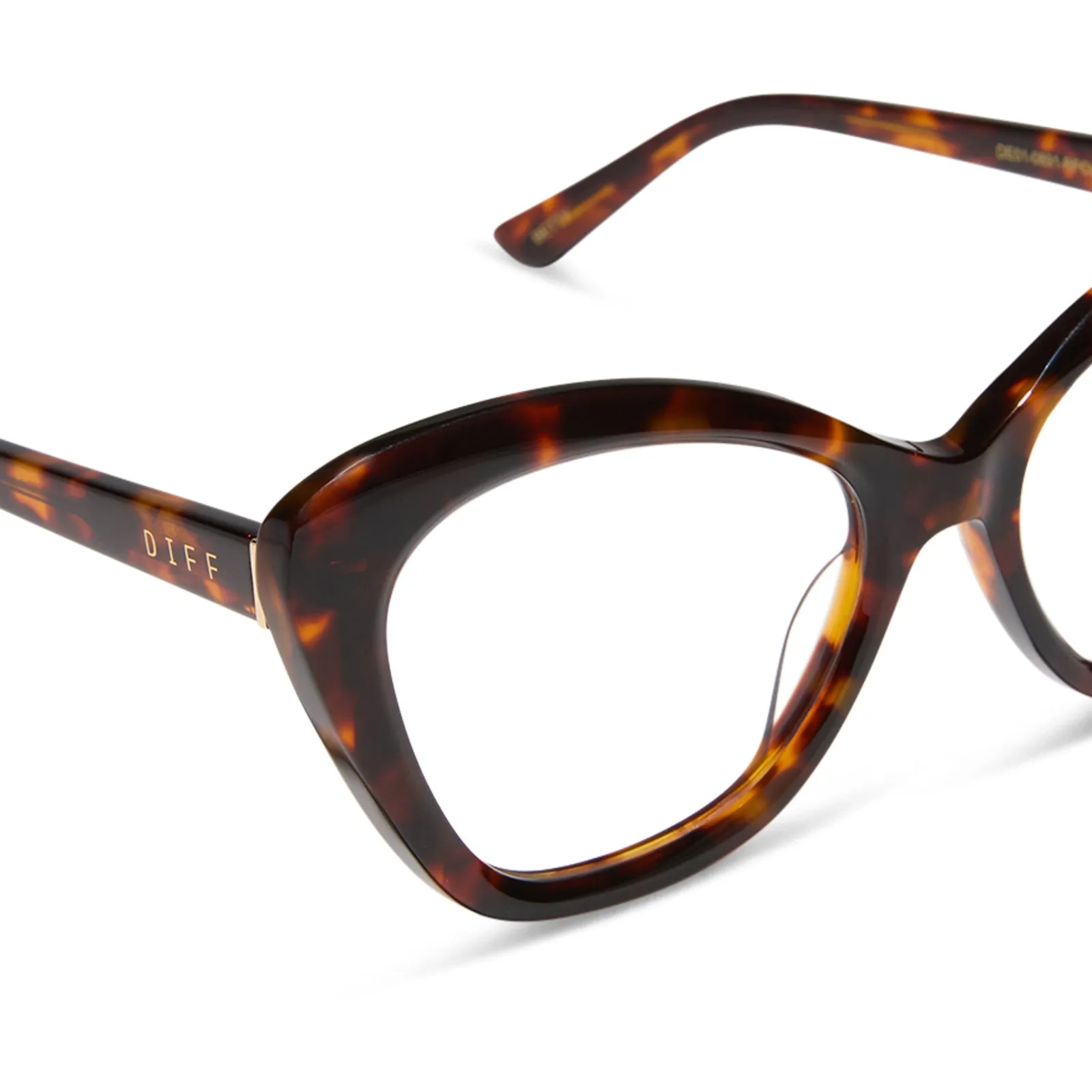 BETTY - RICH TORTOISE + GLASSES sold by Diff Eyewear product image thumbnail 4