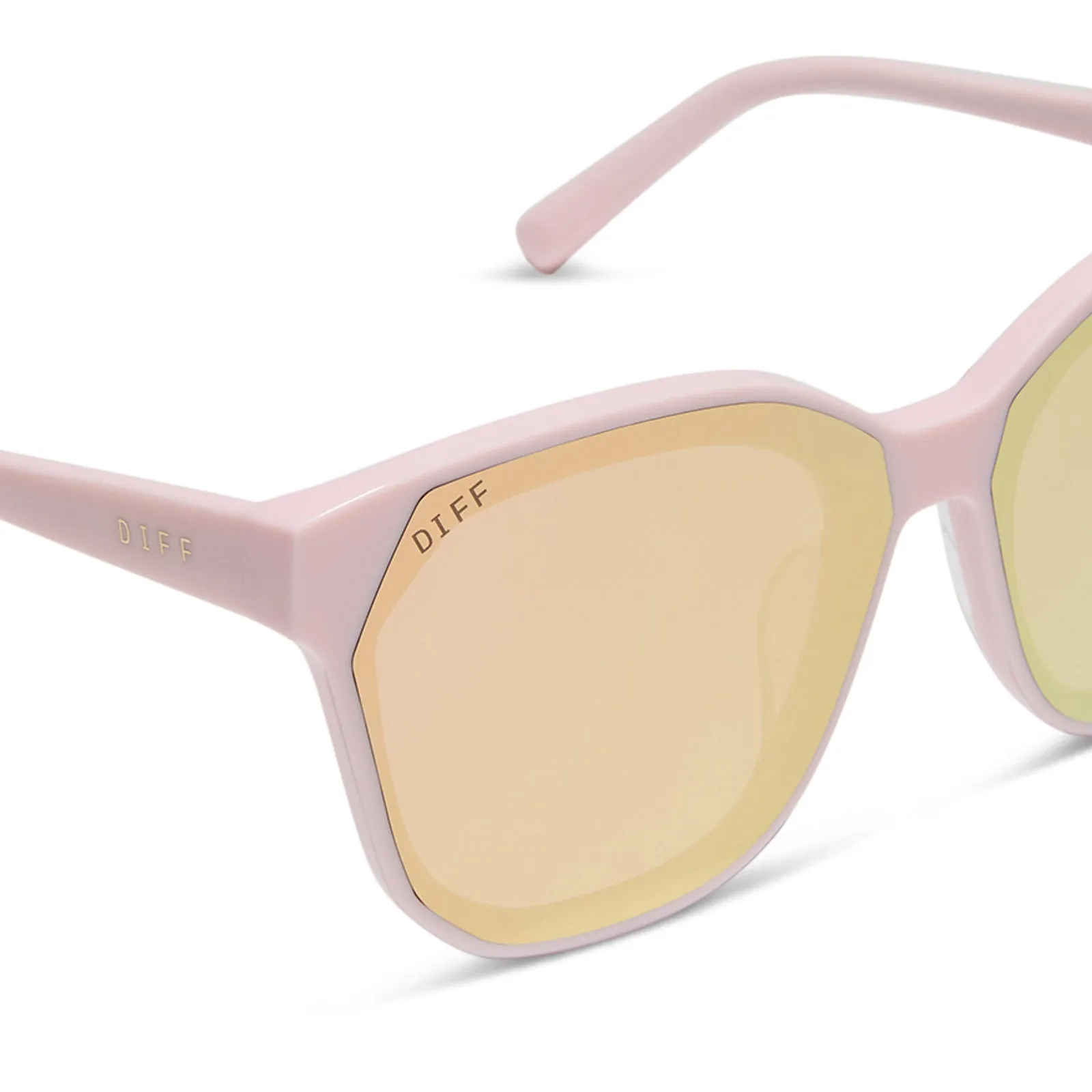 GIA - POWDER PINK + CHERRY BLOSSOM MIRROR SUNGLASSES sold by Diff Eyewear product image thumbnail 4
