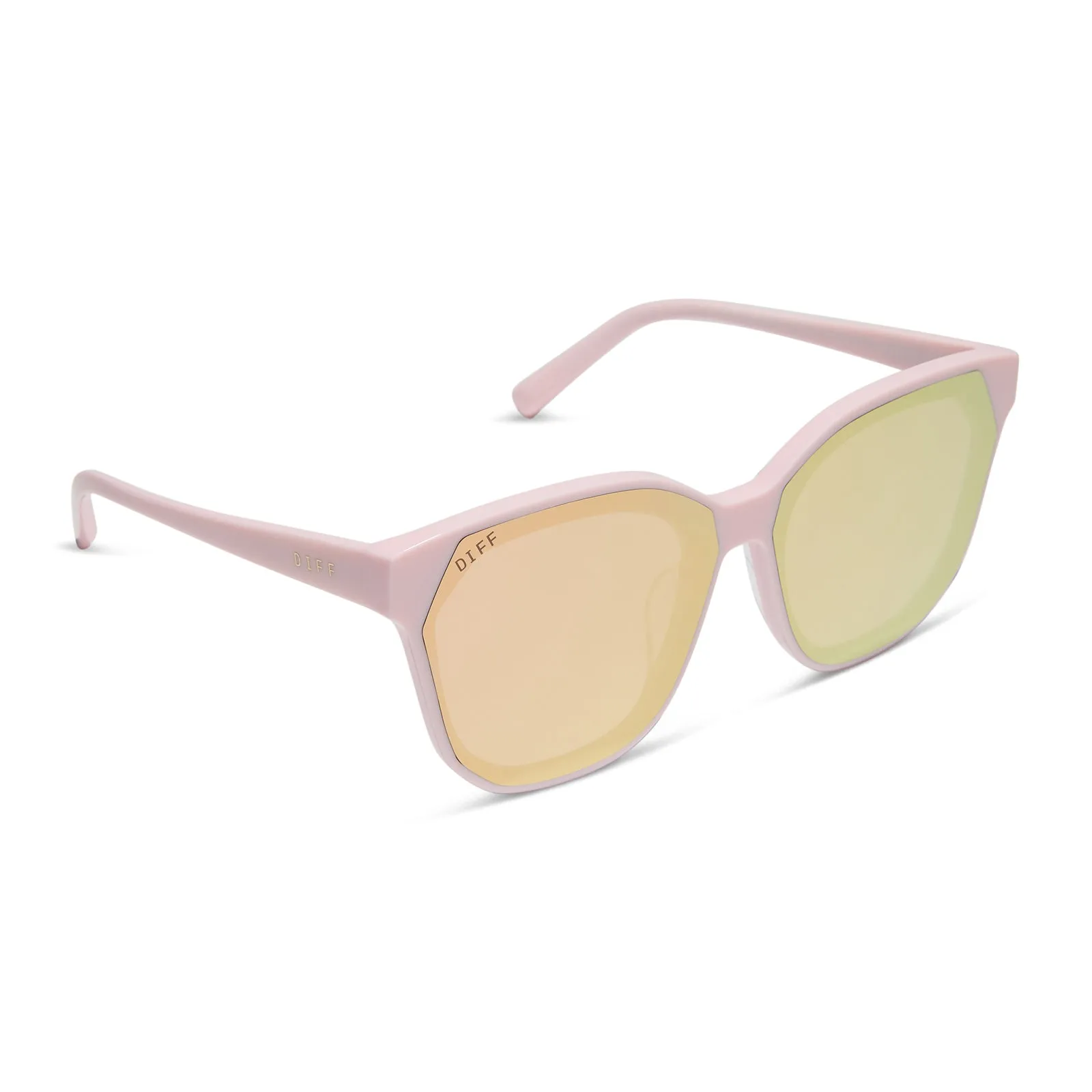 GIA - POWDER PINK + CHERRY BLOSSOM MIRROR SUNGLASSES sold by Diff Eyewear product image thumbnail 2
