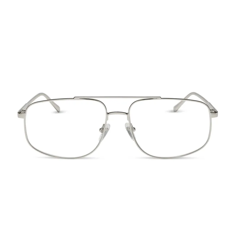 CHARLEY - SILVER + GLASSES made by Diff Eyewear