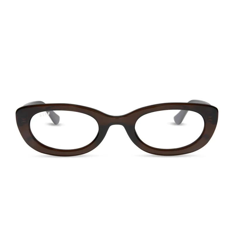 JOJO FLETCHER - RAYA + CHOCOLATE CRYSTAL + GLASSES sold by Diff Eyewear