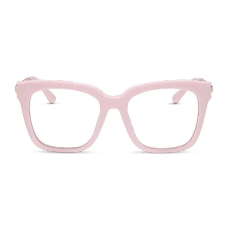 BELLA - POWDER PINK + GOLD + GLASSES made by Diff Eyewear