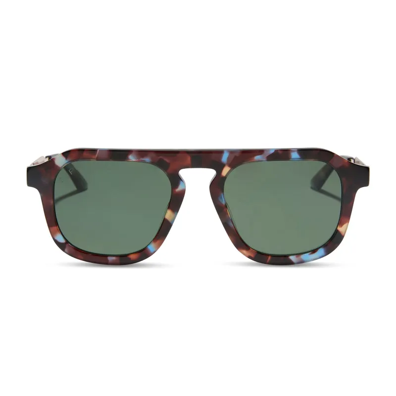 JENA SIMS - SIMS + BLUE COLOR POP + G15 + POLARIZED SUNGLASSES made by Diff Eyewear