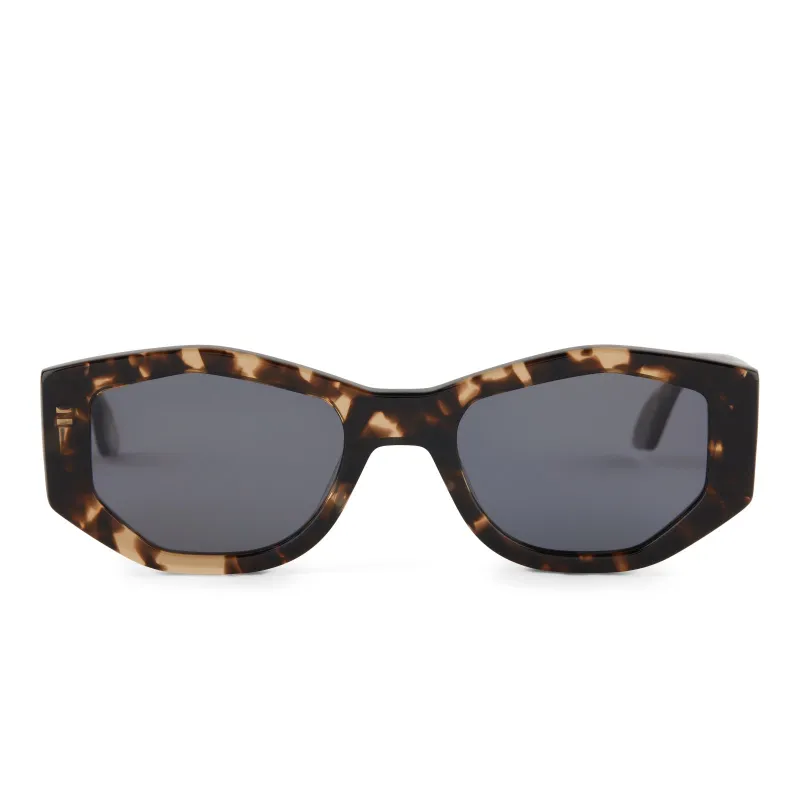 ZOE - ESPRESSO TORTOISE + GREY SUNGLASSES made by Diff Eyewear
