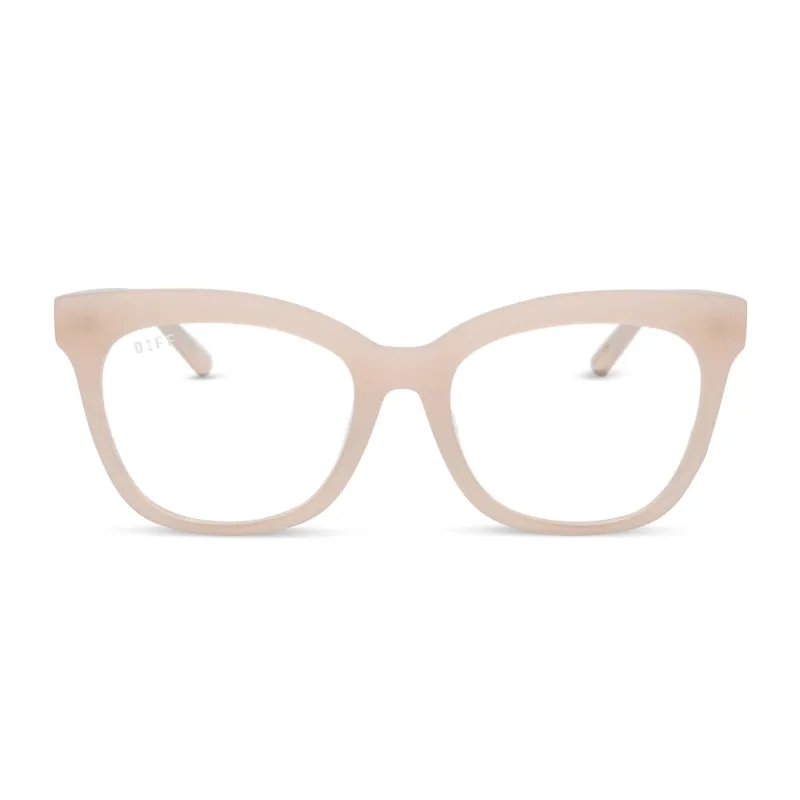 WINSTON - MILKY BLUSH + GLASSES made by Diff Eyewear