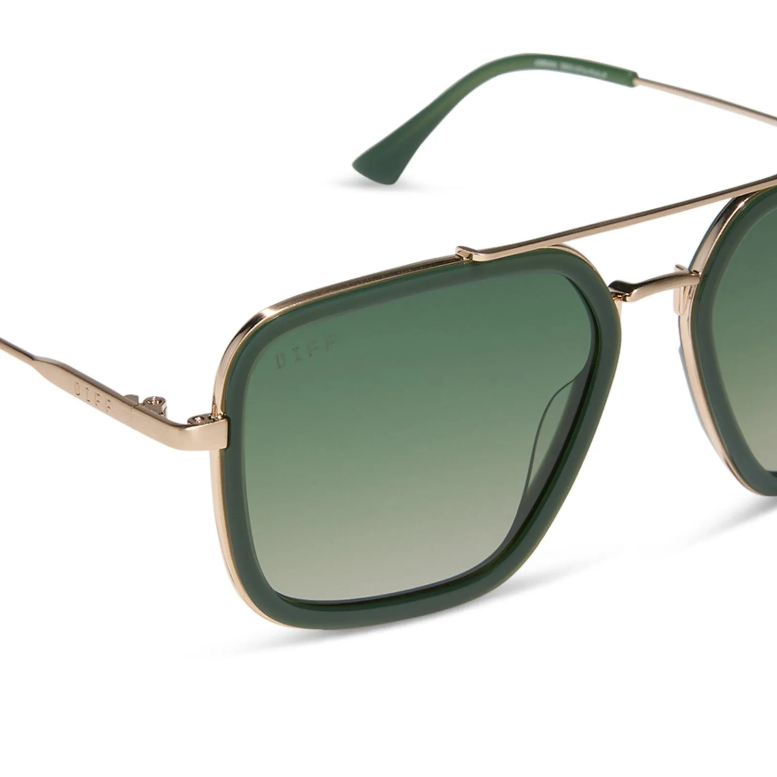 JORDAN - FAIRWAY GREEN + GOLD + ALOE GREEN GRADIENT + POLARIZED SUNGLASSES sold by Diff Eyewear product image thumbnail 4