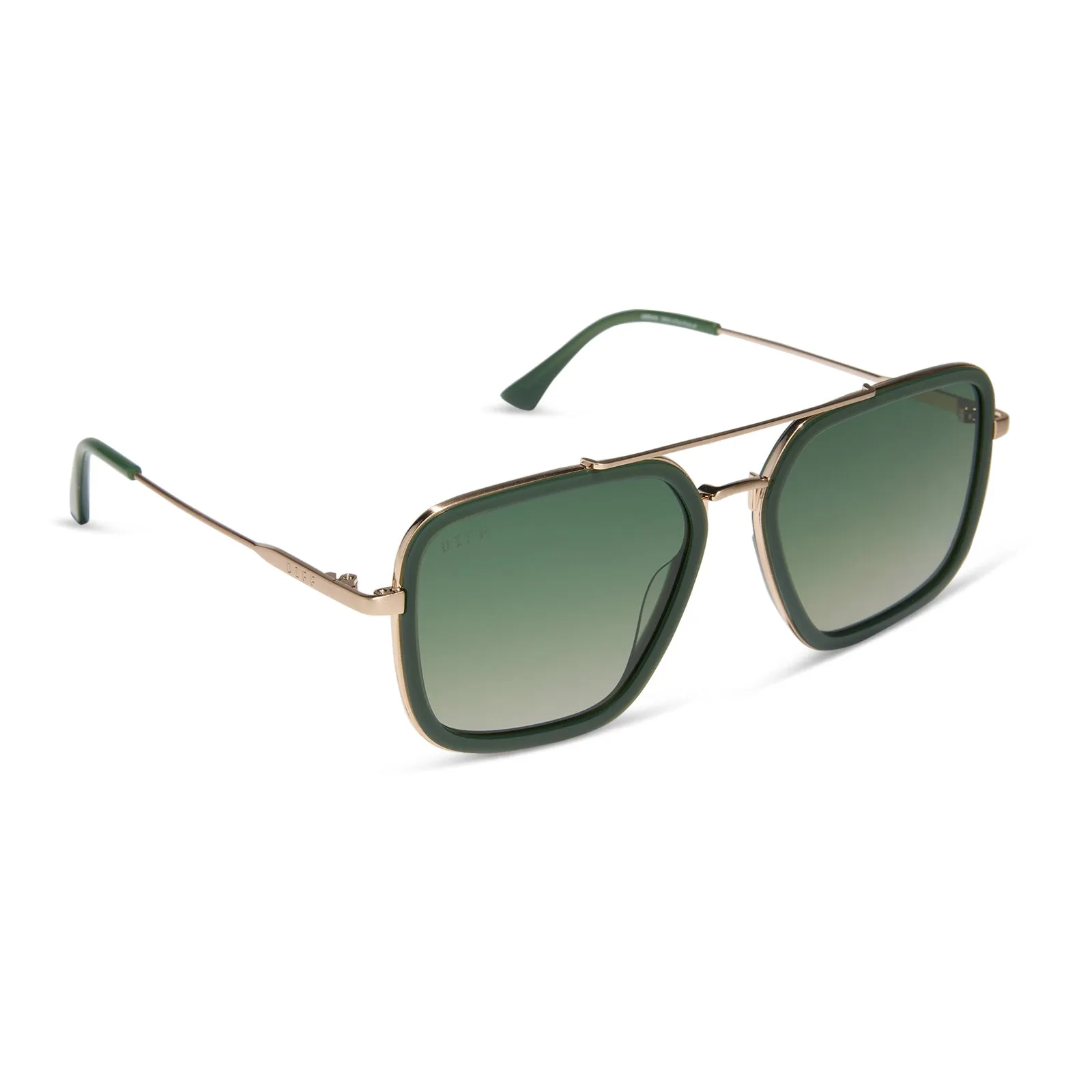 JORDAN - FAIRWAY GREEN + GOLD + ALOE GREEN GRADIENT + POLARIZED SUNGLASSES sold by Diff Eyewear product image thumbnail 2