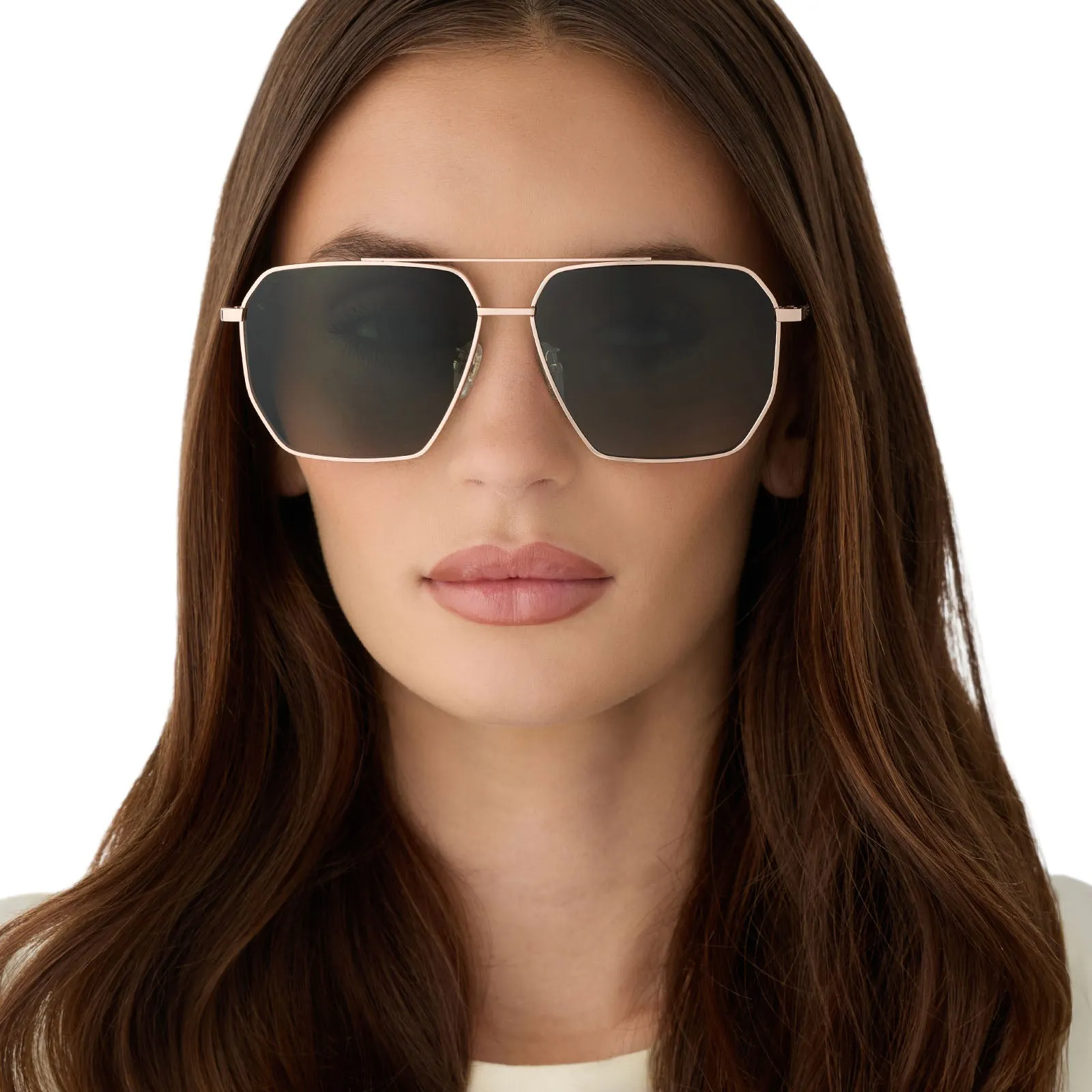 BERKELY - CHAMPAGNE GOLD + ALOE GREEN GRADIENT + POLARIZED SUNGLASSES sold by Diff Eyewear product image thumbnail 5