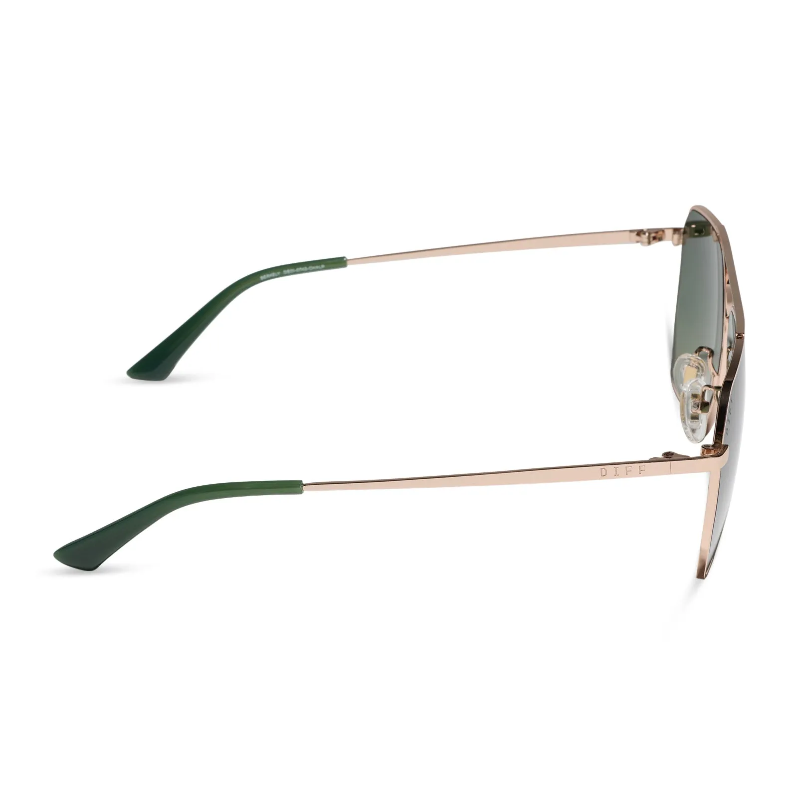 BERKELY - CHAMPAGNE GOLD + ALOE GREEN GRADIENT + POLARIZED SUNGLASSES sold by Diff Eyewear product image thumbnail 3